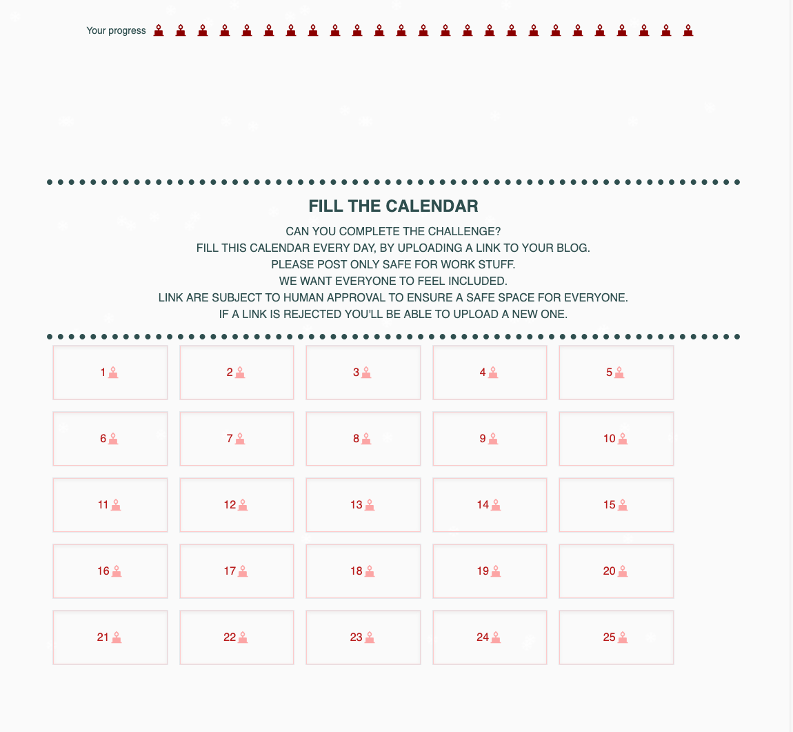 Launching advent calendar