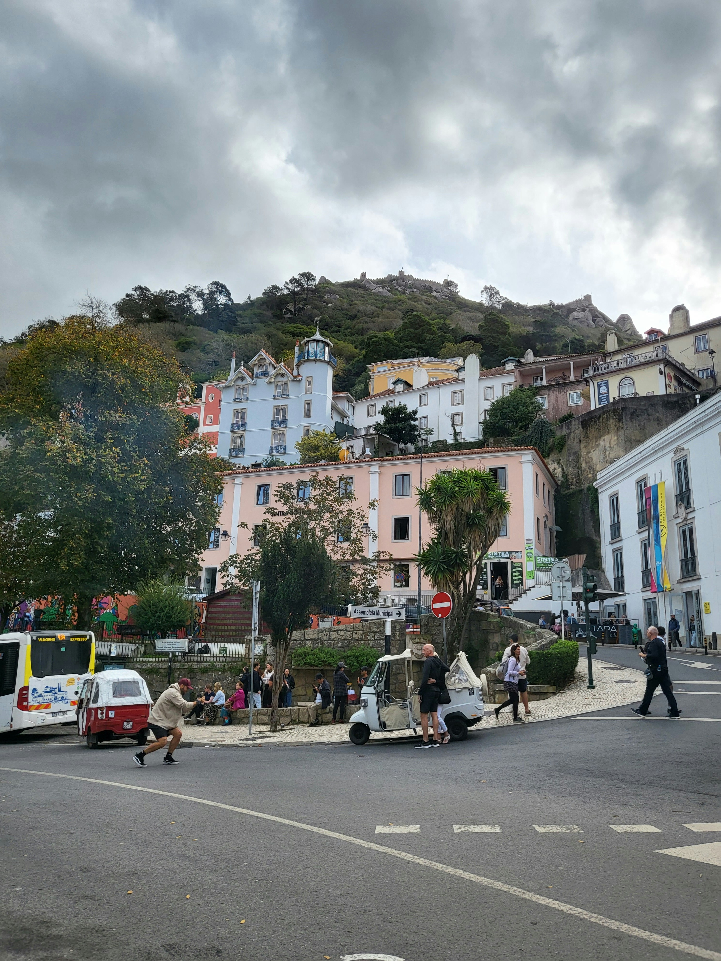 Street in Sintra, near Lisbon, Portugal&nbsp;