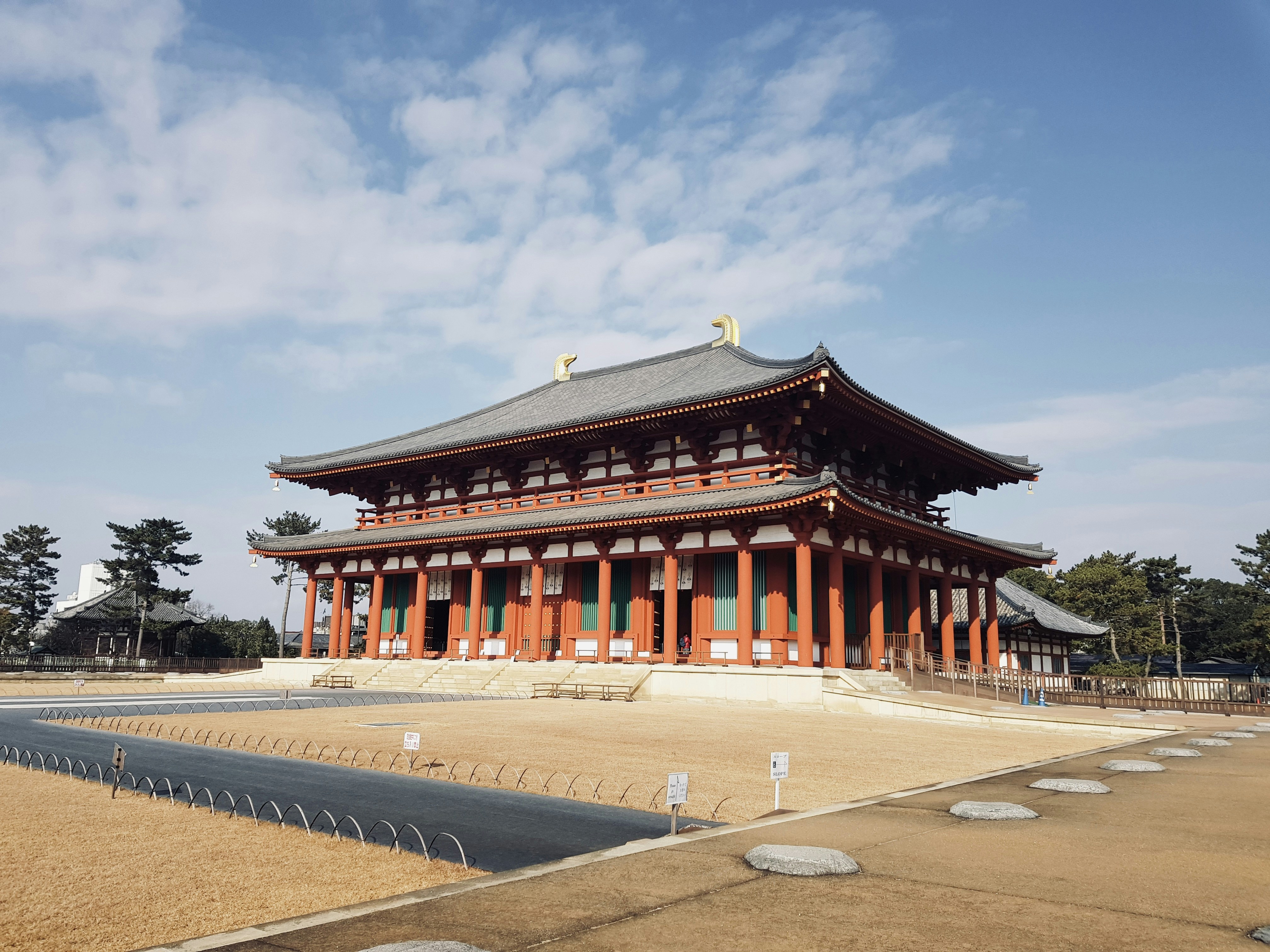 Central Golden Hall (中金堂) This photo portrays the famous Central Golden Hall in the Kōfuku-ji temple in Nara, Japan. The photo has been taken on 23 december 2019