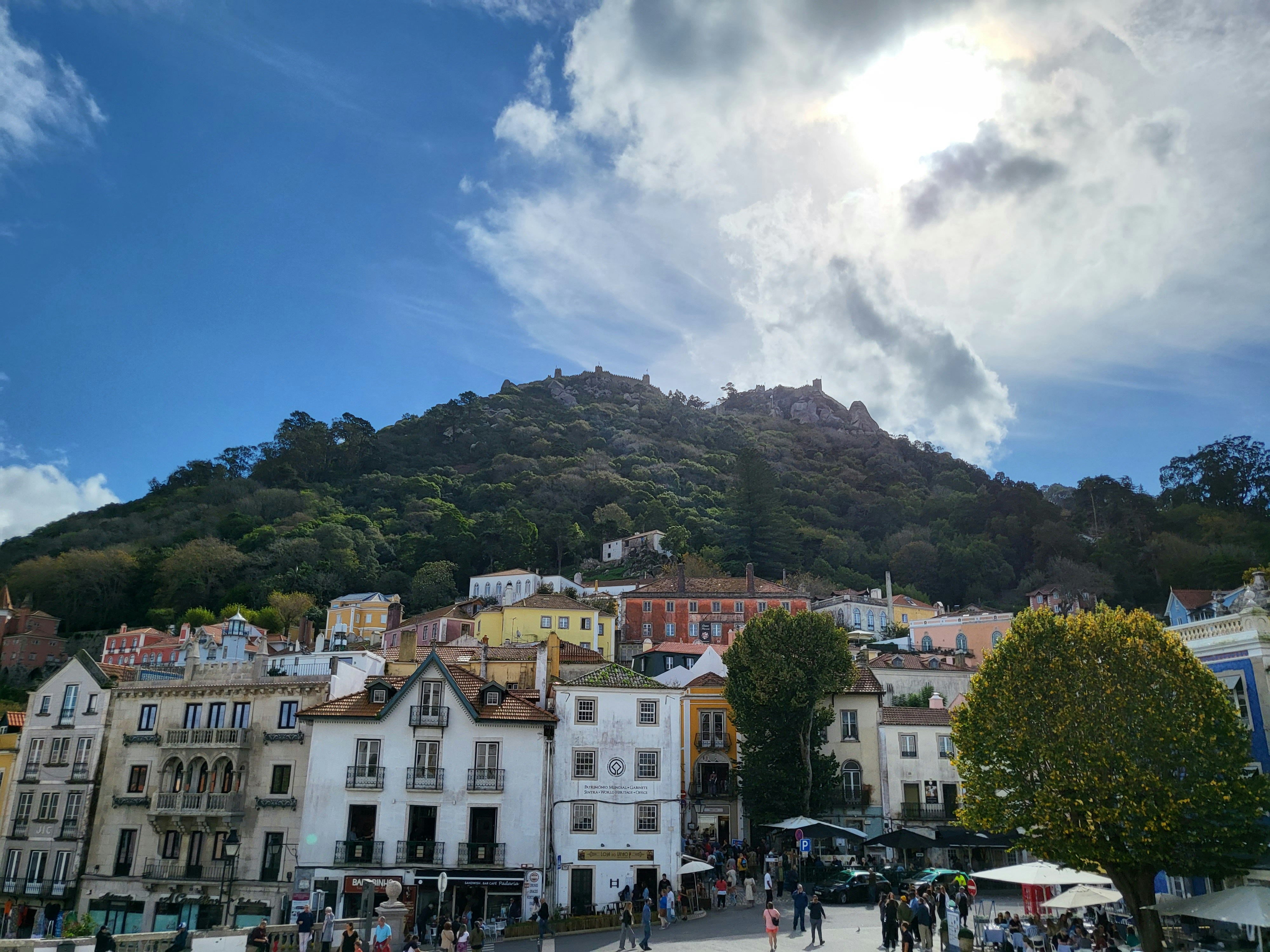 A view of the castle from Sintra, Lisbon Portugal