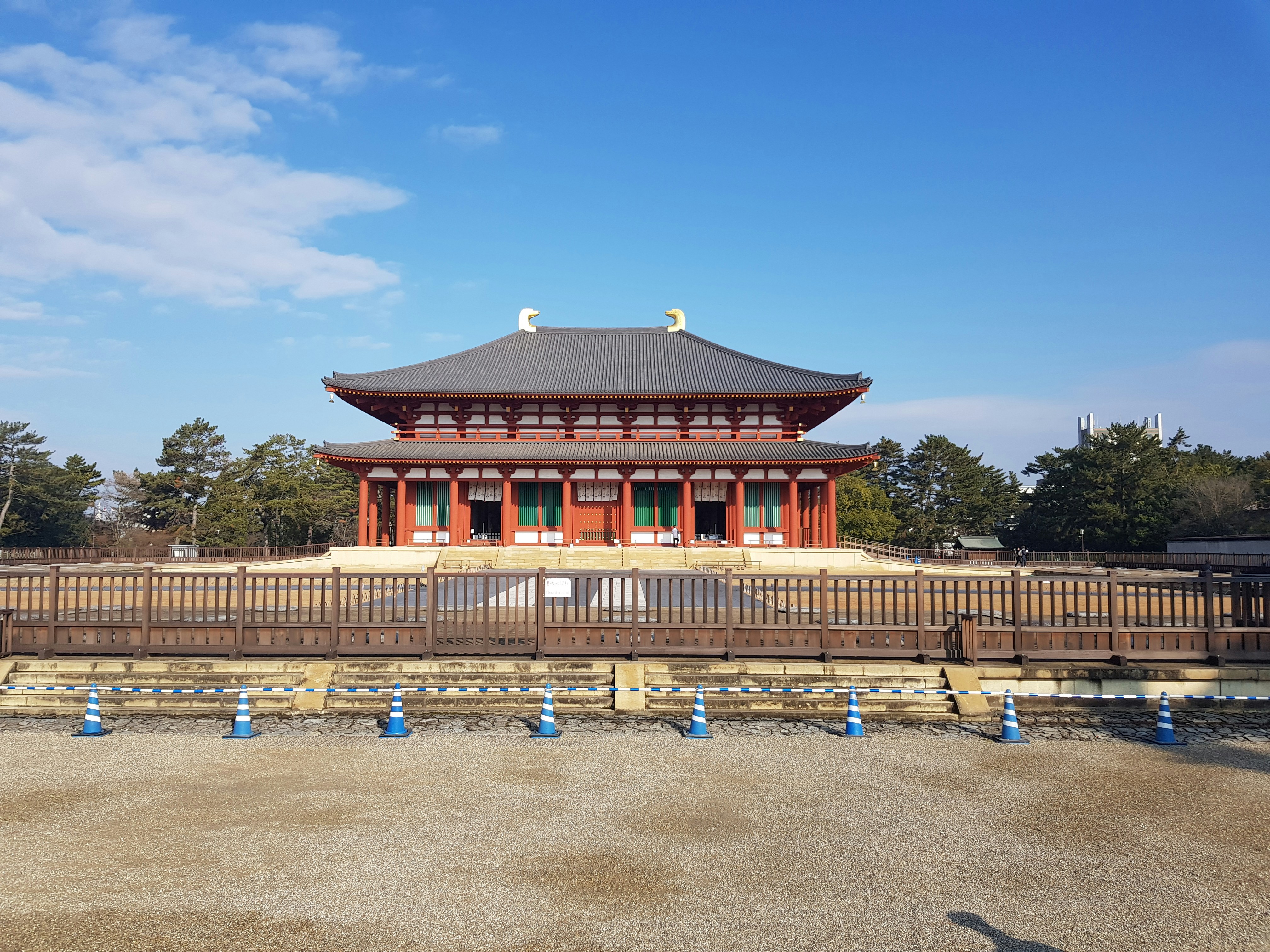 Central Golden Hall (中金堂) This photo portrays the famous Central Golden Hall in the Kōfuku-ji temple in Nara, Japan. The photo has been taken on 23 december 2019.