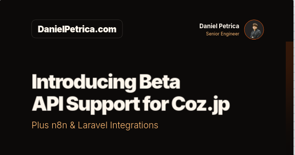 Introducing Beta API Support for Coz.jp (Plus n8n & Laravel Integrations)